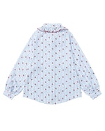 Simple loose long-sleeved shirt