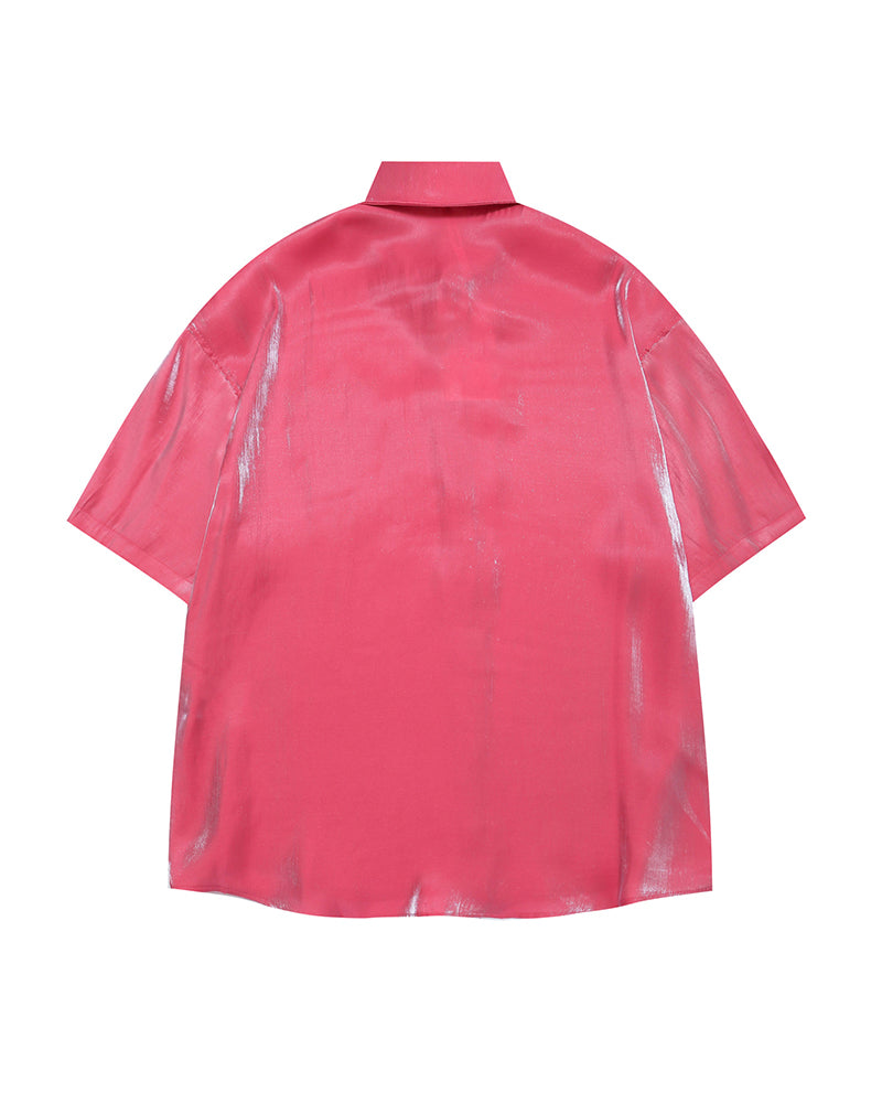 面白い漫画の半袖シャツ