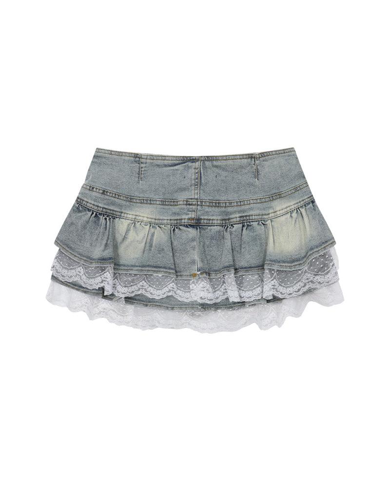 심플한 데님 스커트