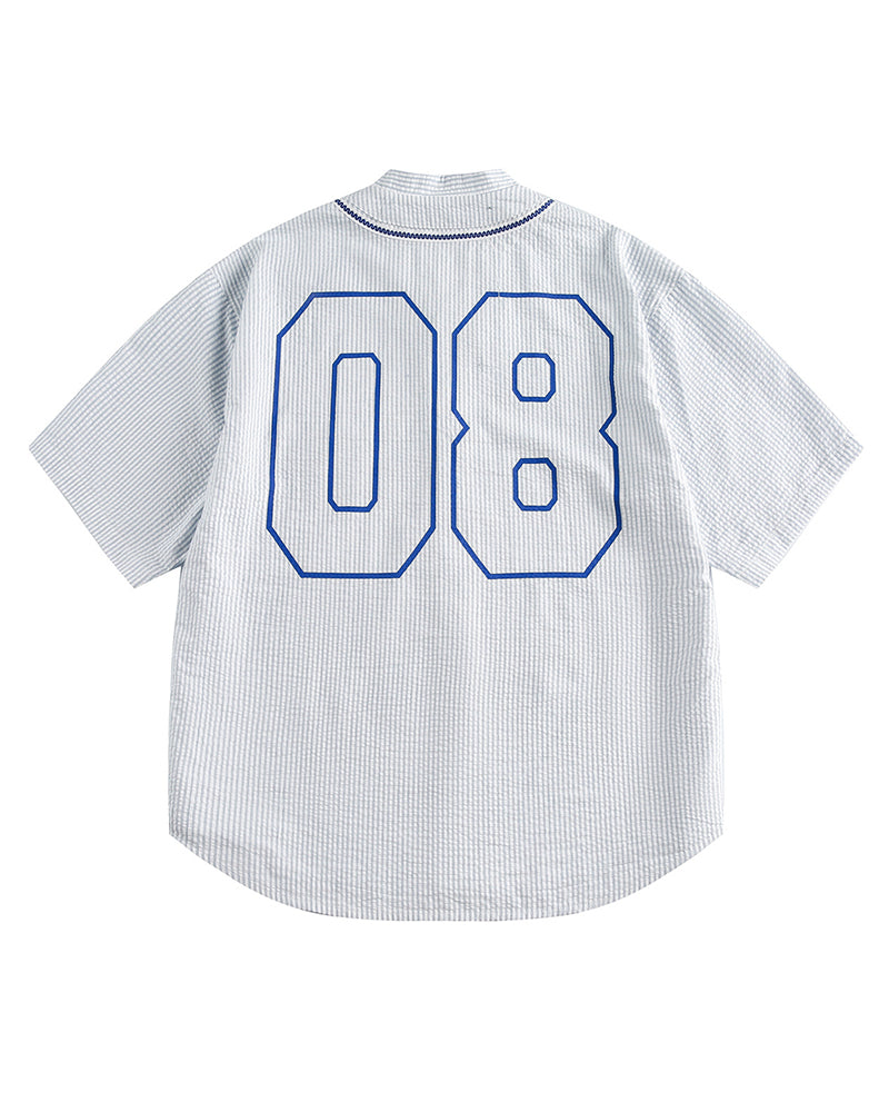 ストライプの半袖シャツ