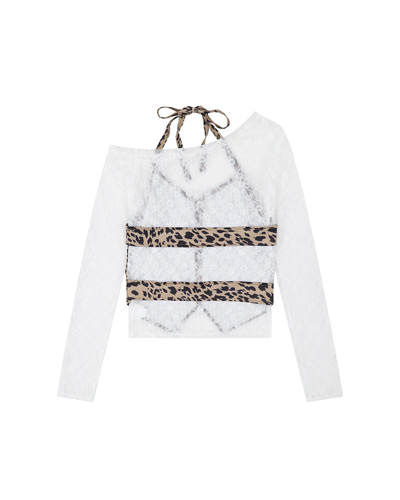 フェイクツーピース長袖