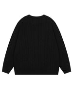 Fun pattern pullover sweater