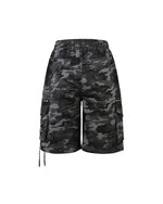 Vintage Multi-Pocket Camouflage Shorts