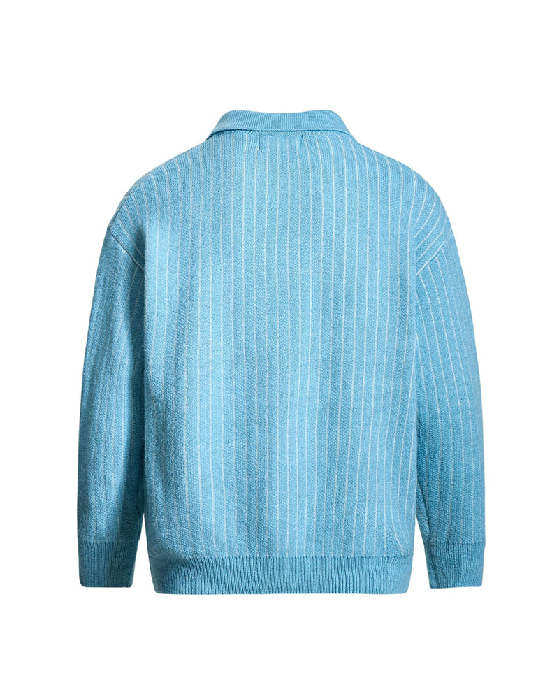 ヴィンテージストライプハーフジップセーター