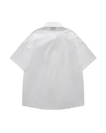 楽しい刺繍の半袖シャツ