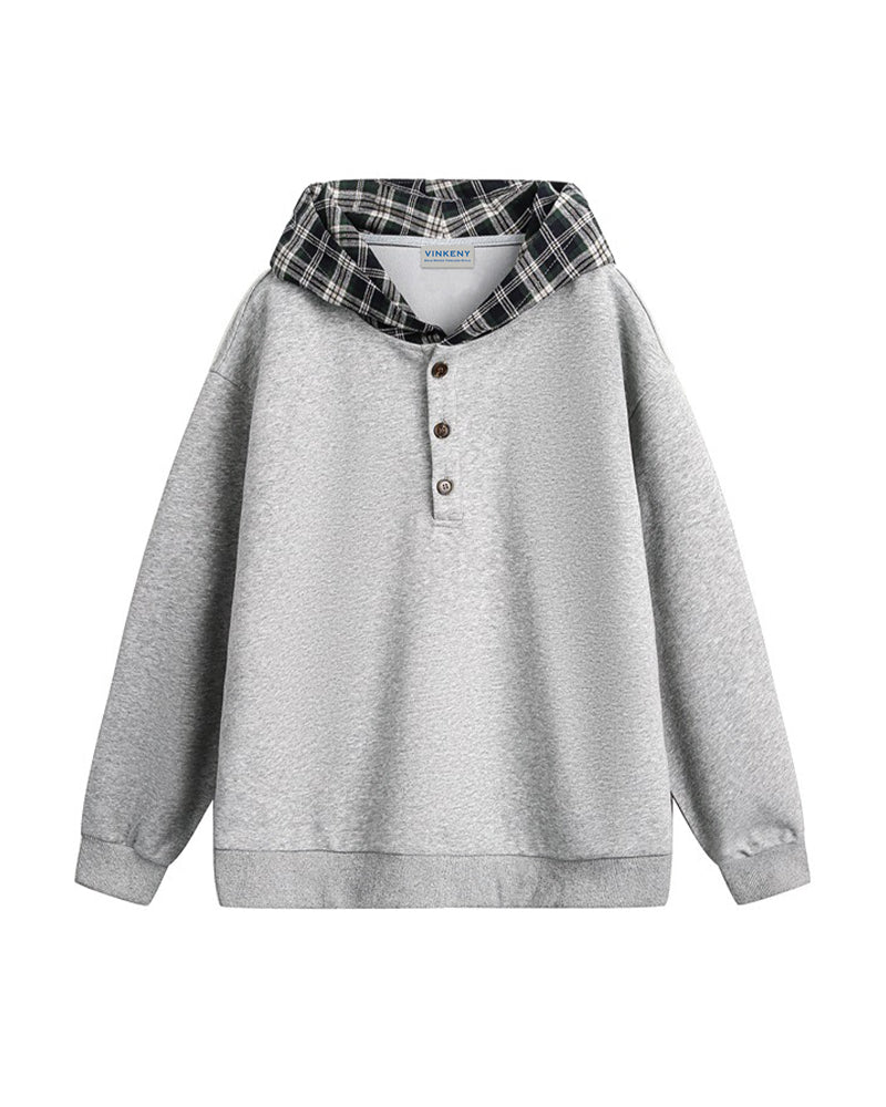 Casual fake two piece sweatshirt