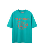 コントラストカラーの猫の半袖