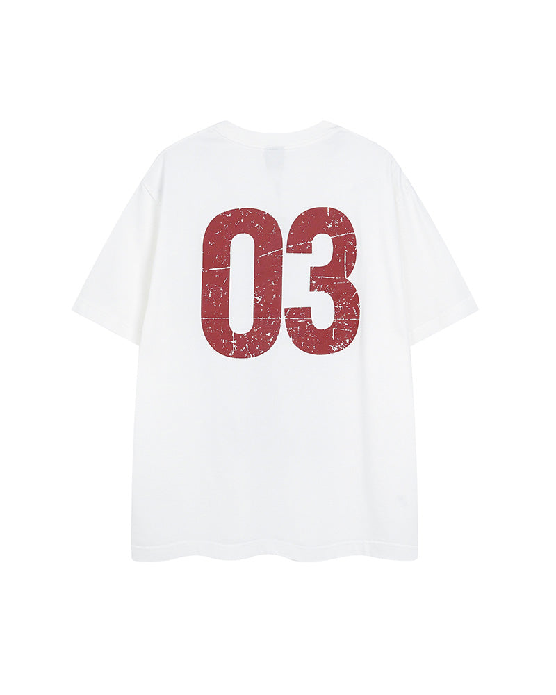 レトロプリントの半袖