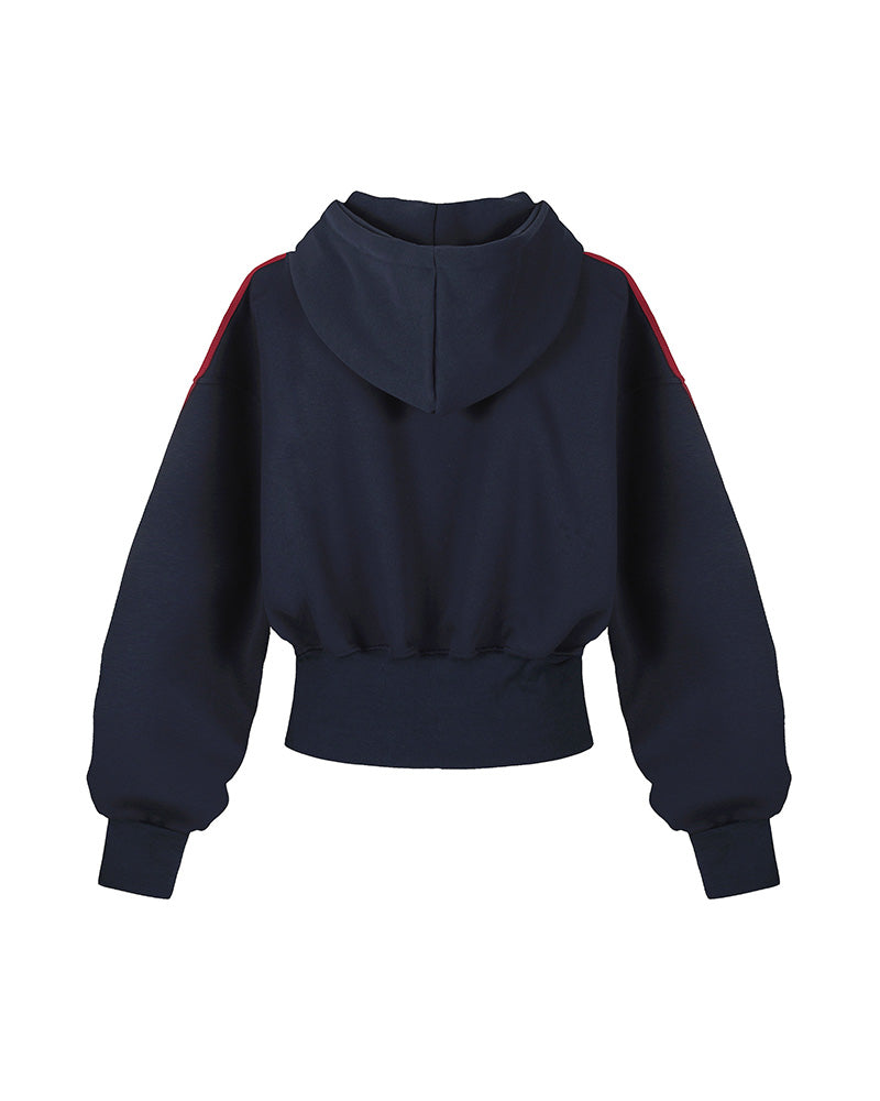 コントラストストライプパーカー