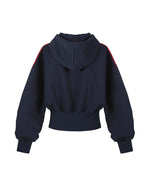 コントラストストライプパーカー