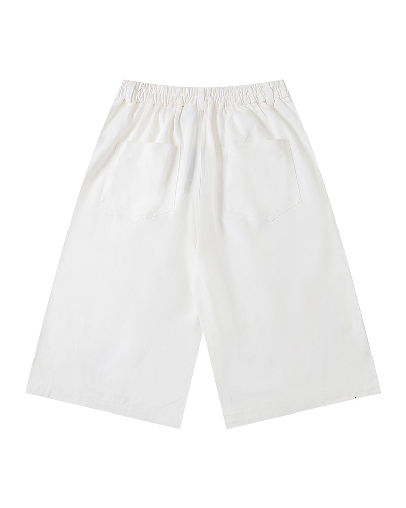 Funny cartoon cropped casual shorts