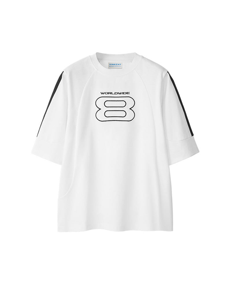 スプライススポーツ刺繍半袖