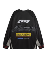 レトロなデジタルスポーツスタイルの長袖