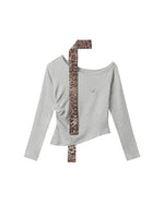 スカーフカラーギャルトップス