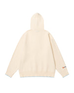 embroidered hooded sweater