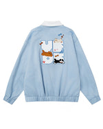 楽しい柄のゆったりジャケット