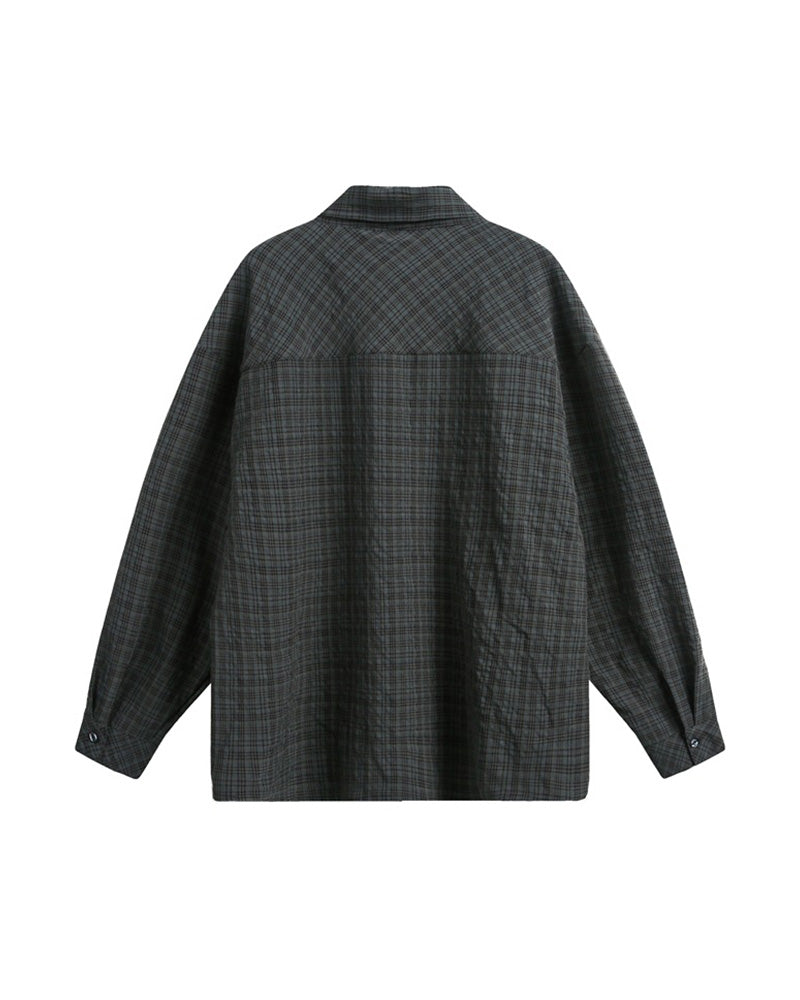 Vintage Plaid Long Sleeve Shirt