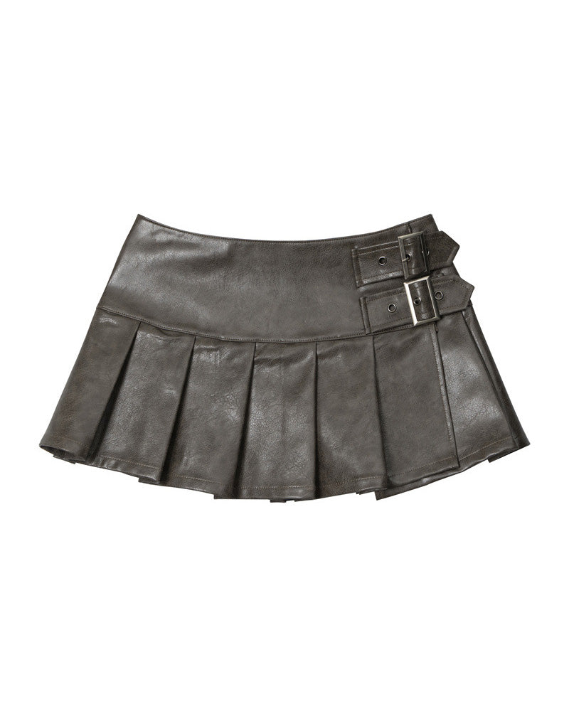 ハイウエストプリーツスカート