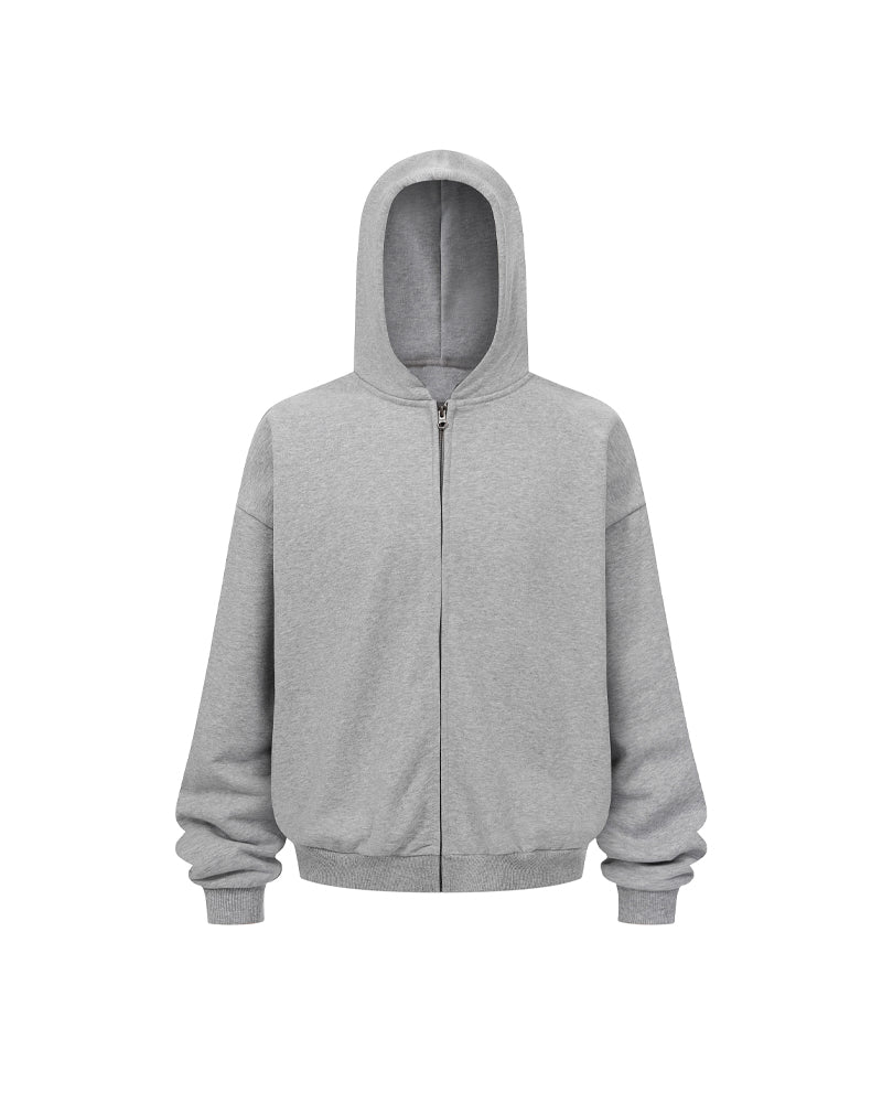 430g Fleece-Lined Zip-Up Hoodie