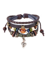 Multi-layer beaded bracelet