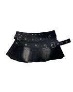 빈티지 리벳 데님 스커트