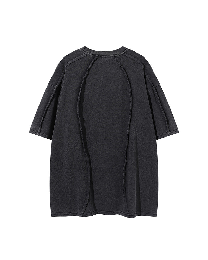 レトロな刺繍の半袖