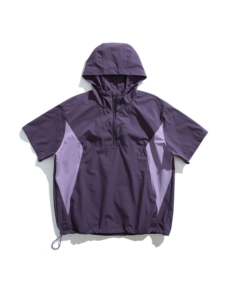 Color-block Patchwork Pullover Shirt