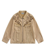 シンプルなデニムジャケット