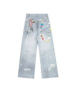 귀엽고 심플한 데님 팬츠