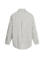 Letter striped long-sleeved shirt