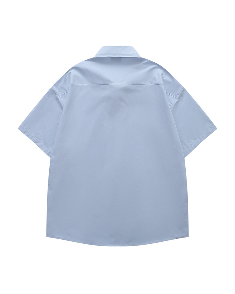 かわいい漫画の刺繍シャツ