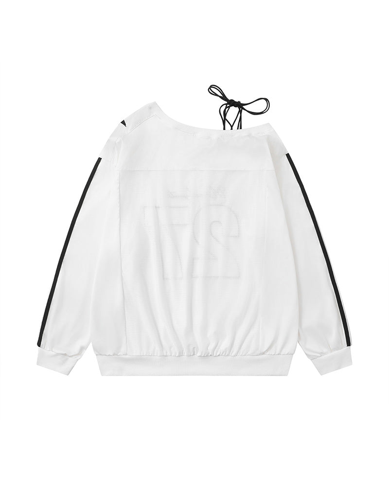 スポーツスタイルのレタリング長袖