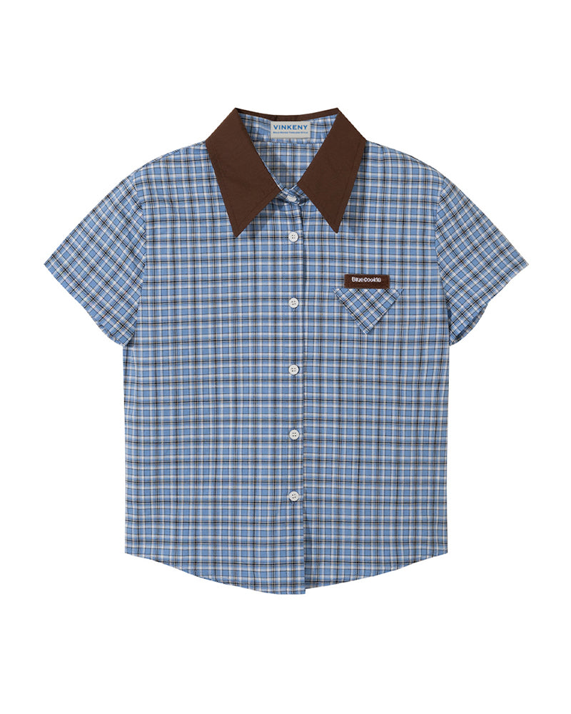 ヴィンテージチェック半袖シャツ