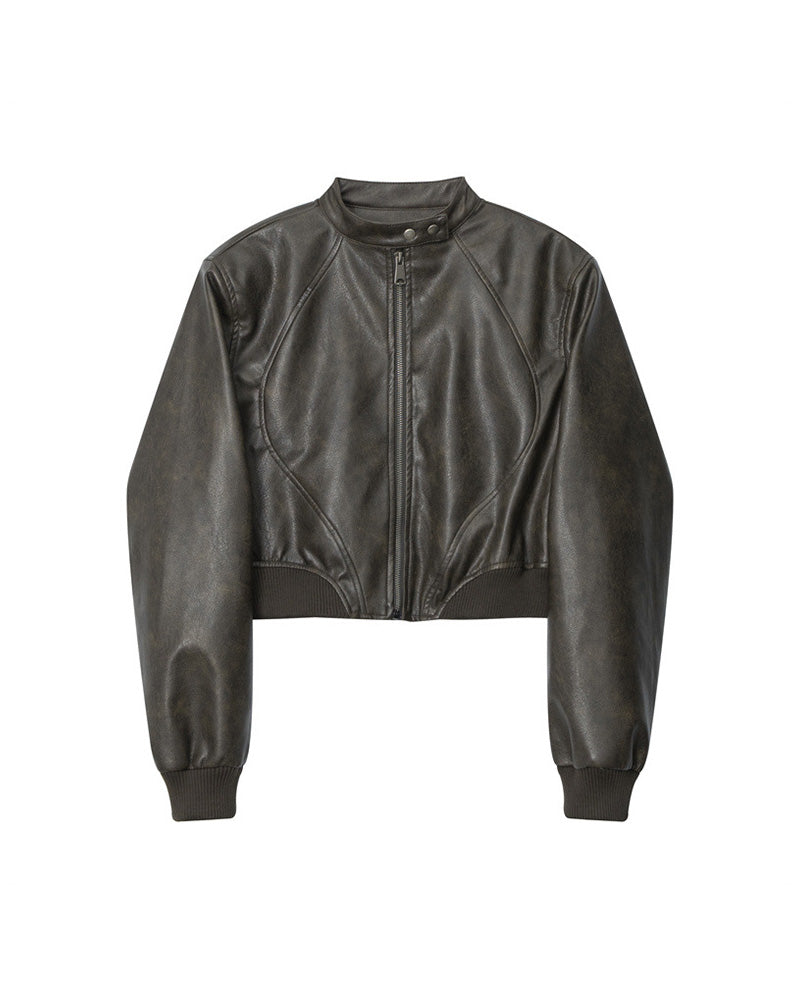 ショートレザージャケット