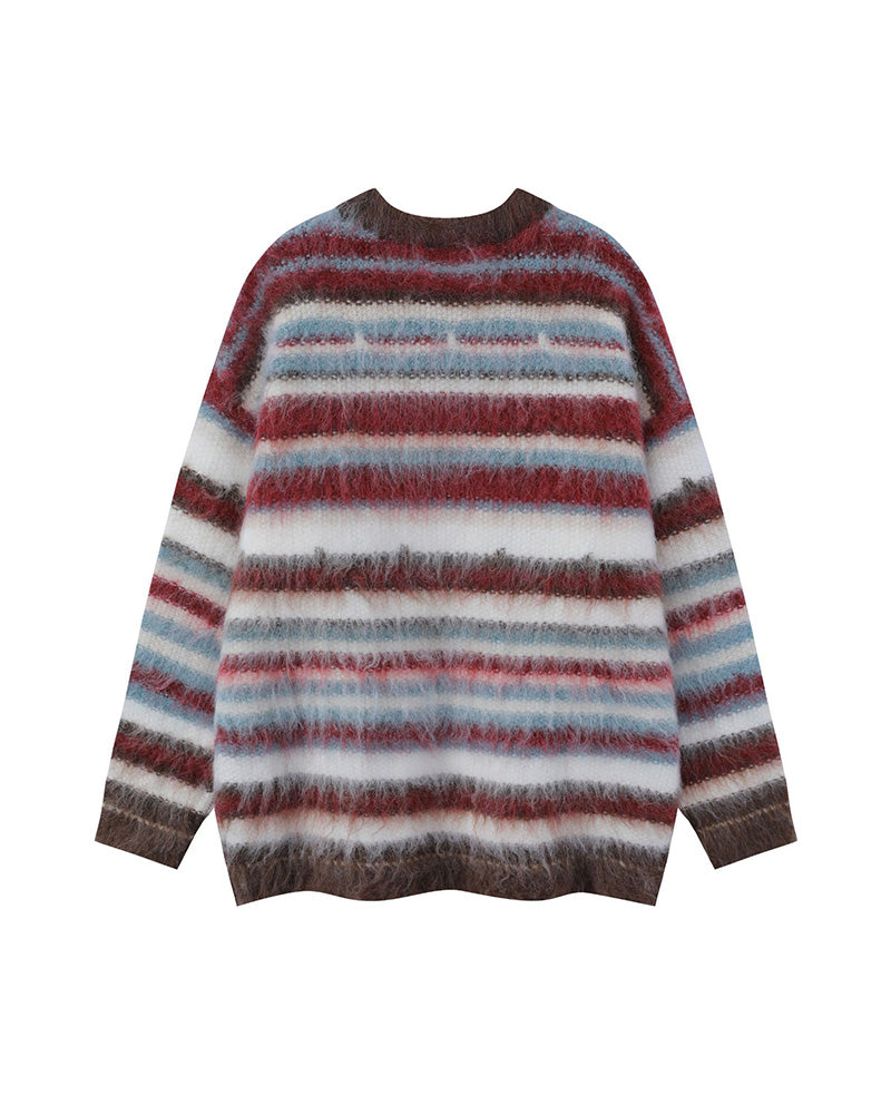 커플 스트라이프 스웨터