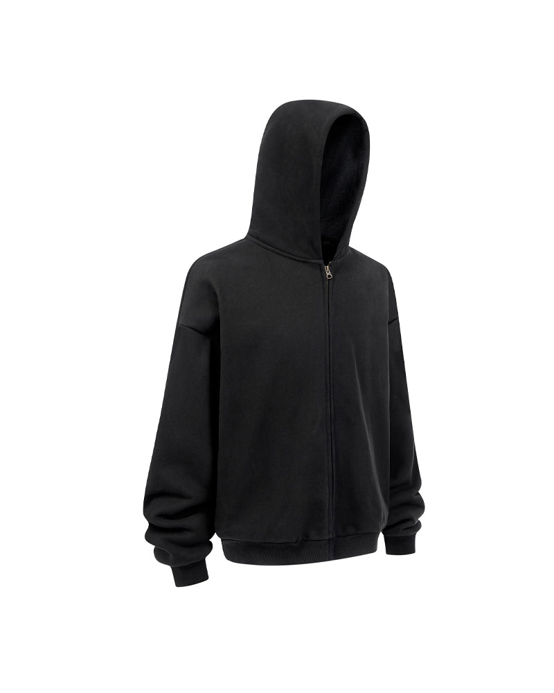 430g Fleece-Lined Zip-Up Hoodie