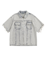 ヴィンテージのゆったりとした半袖シャツ