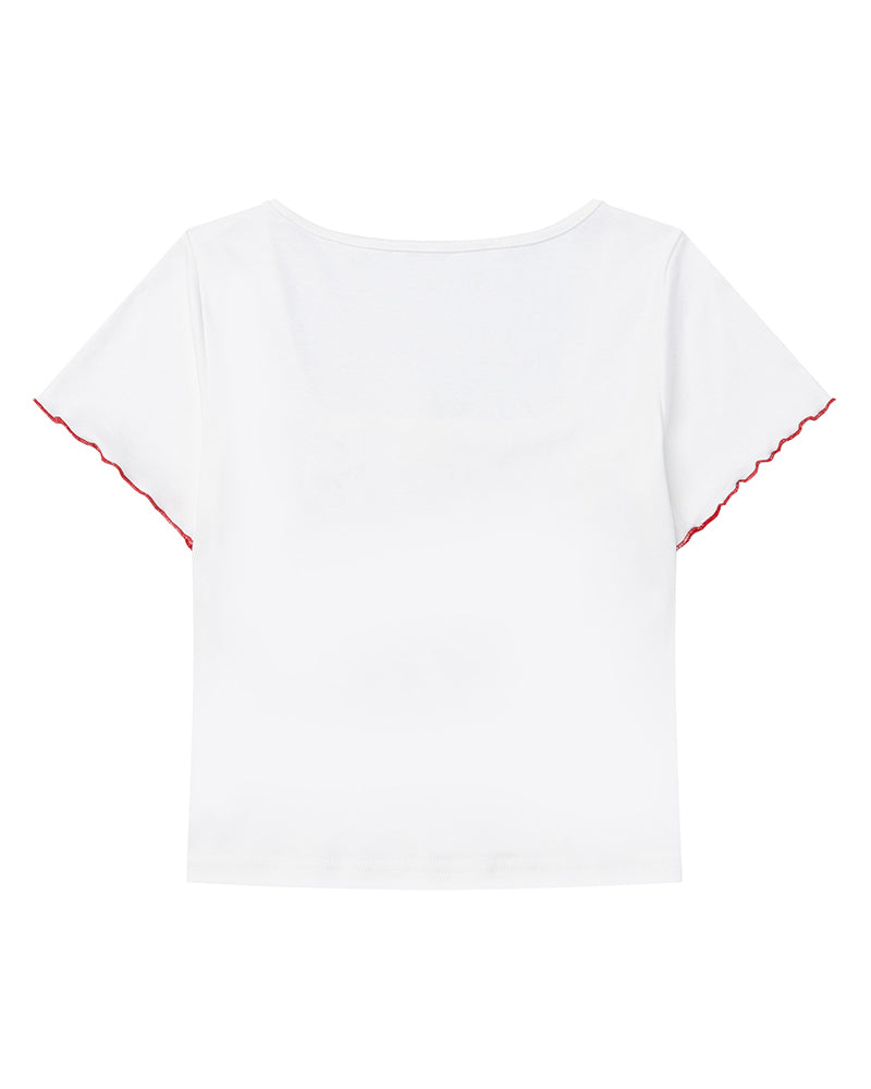 Cute cherry short sleeves