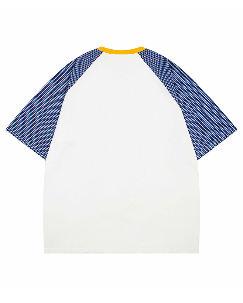 コントラストカラーの楽しい半袖