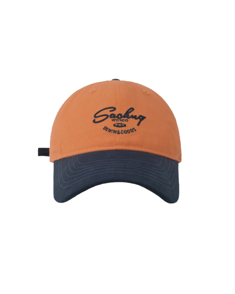 コントラストカラーの野球帽