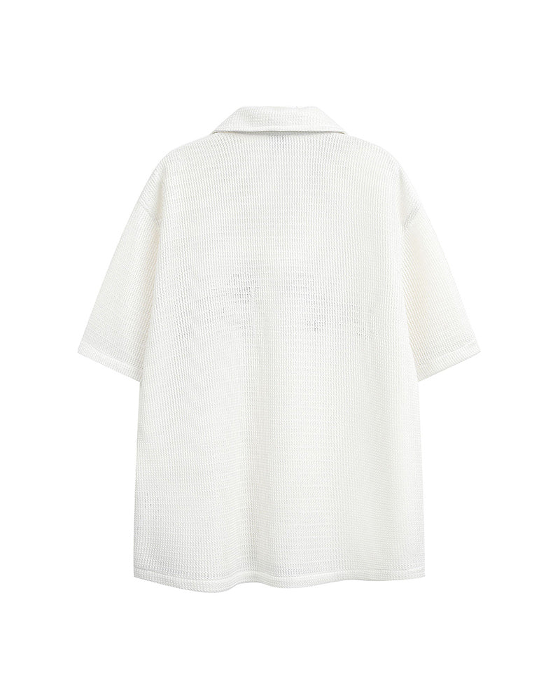 Puppy Open-Knit Shirt