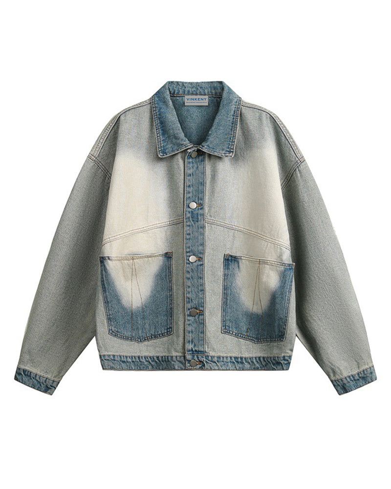 ヴィンテージウォッシュデニムジャケット