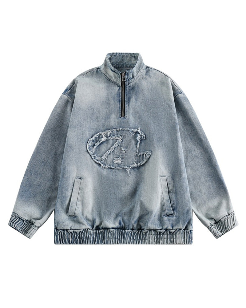 ヴィンテージウォッシュデニムジャケット