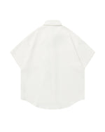 Casual Line-Art Dog Short-Sleeve Shirt