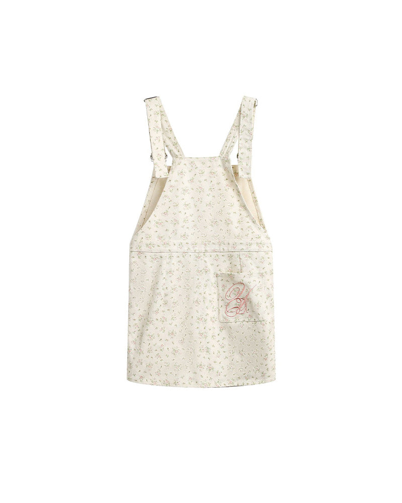 심플한 개성의 서스펜더 스커트