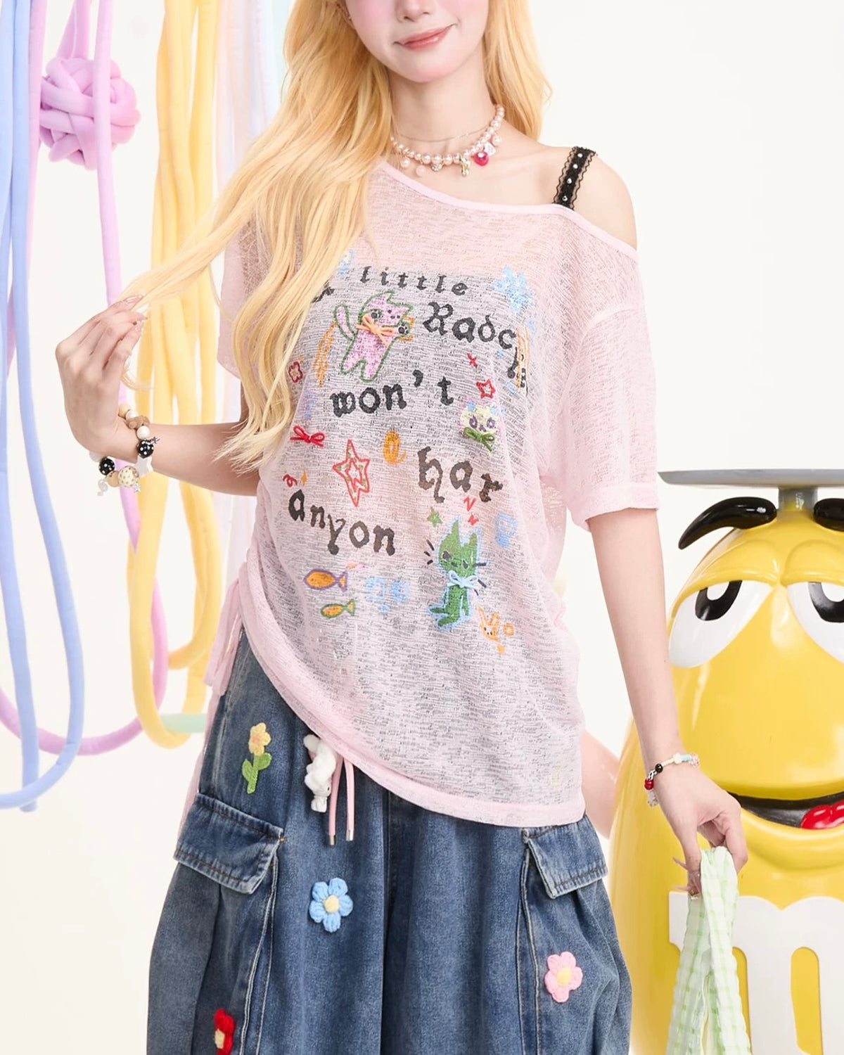 귀여운 레터 반팔