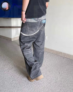 Designer straight jeans