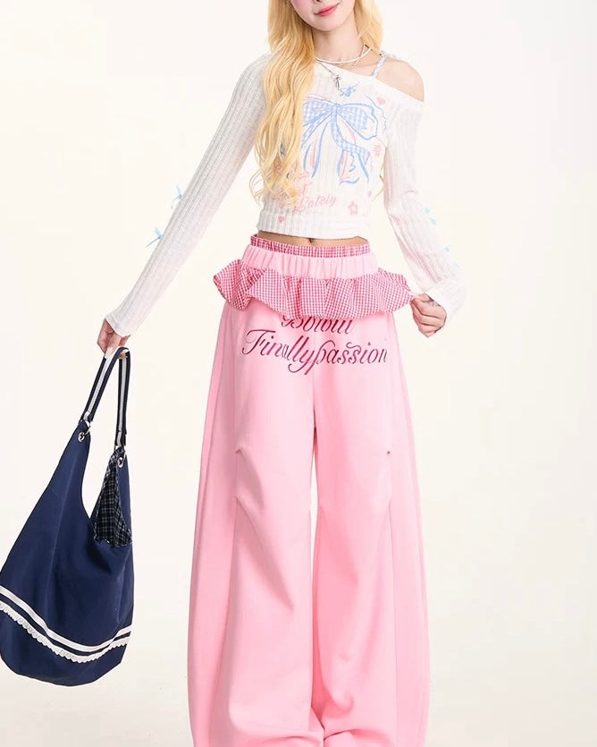 リボンカジュアル長袖