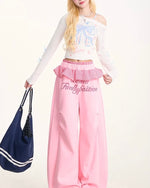 リボンカジュアル長袖