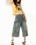 Dog print short sleeves